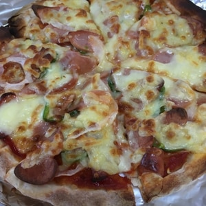 ピザクリスプを使った普通のピザの作り方【C完成】